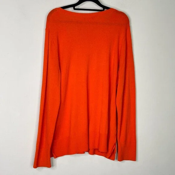LOFT Scoop Neck Long Sleeve Knit Top Women's Size XL - Picture 2 of 8